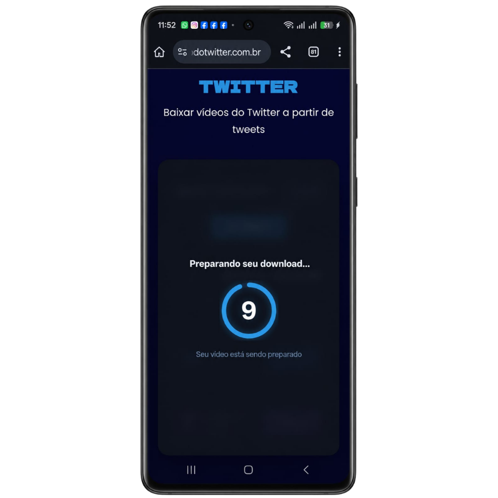 Passo 7 Baixar Vídeos do Twitter no Android